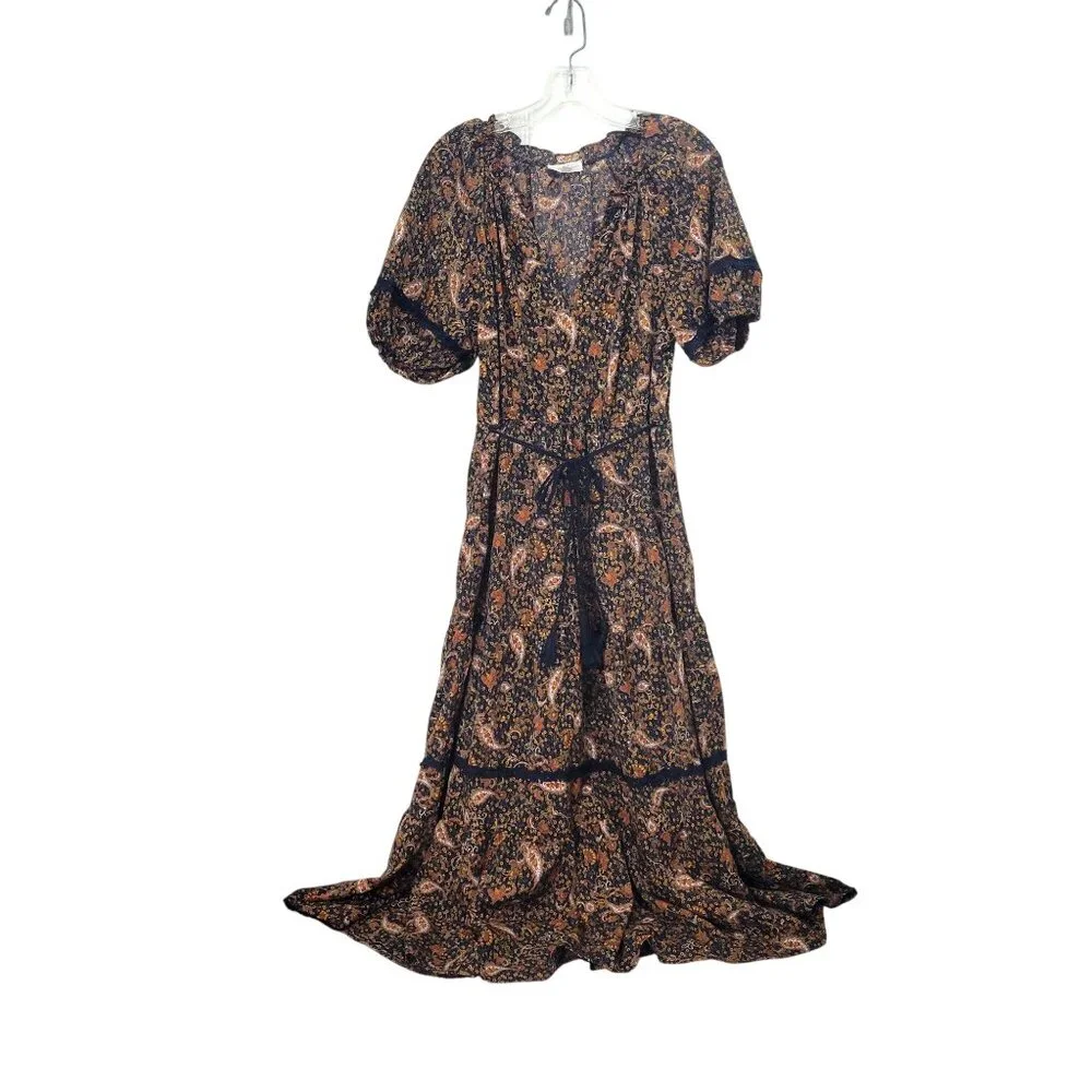 Bohemian Floral Maxi Dress Anthropologie By The River - Picture 5 of 5